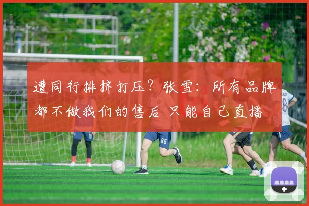 遭同行排挤打压？张雪：所有品牌都不做我们的售后 只能自己直播